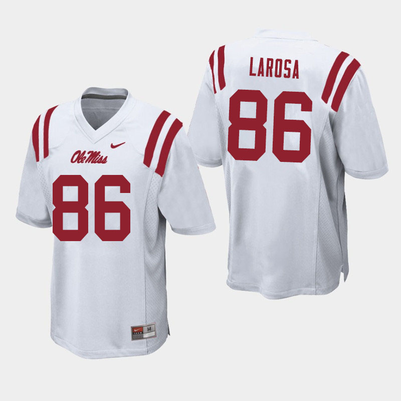 Ole Miss Rebels #86 Jay LaRosa College Football Jerseys Sale-White